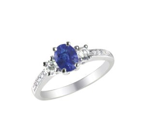 Sapphire engagement ring